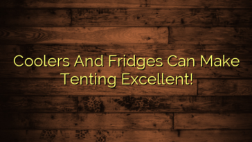 Coolers And Fridges Can Make Tenting Excellent!