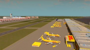 large commercial airport