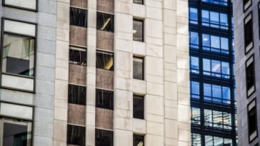 office building rows